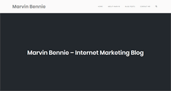 Desktop Screenshot of marvinbennie.com